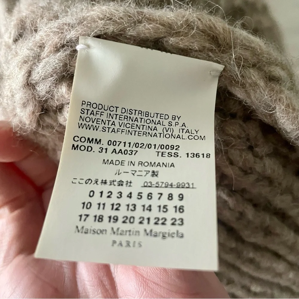 Maison Martin Margiela Replica long alpaca knit cardigan NWT - Picture 8 of 13